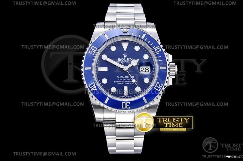 0118 Sporty ROLSUB0338 – Submariner 116619LB 904L SS SS Blue VSF VS 1042